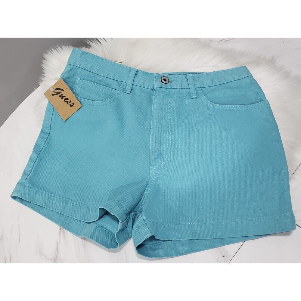 NEW Vintage Guess Jeans Womens Size 30 Made In USA Blue Shorts‎ MOM 80s 90s